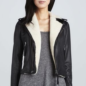 Joie shearling leather Ailey jacket
